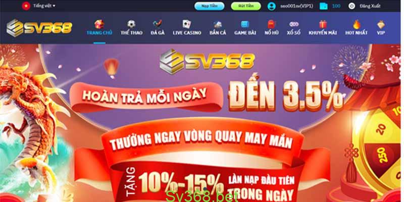 Đăng ký sv368 -Hướng dẫn cách đăng ký Sv368 nhanh chóng ! 1 Sv368 - Là một trong những nhà cái thu hút được rất nhiều cược thủ vì độ uy tín cao cũng như an toàn tuyệt đối