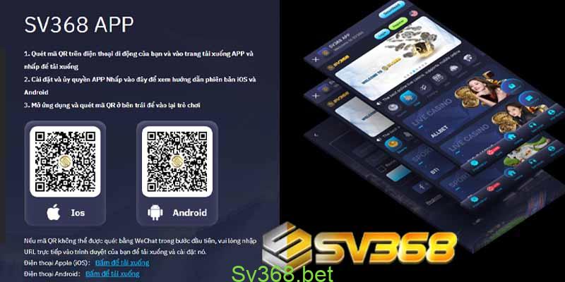 Đăng nhập sv368- Hướng dẫn cách đăng nhập qua IOS & Android 3 SV368 - Hướng dẫn đăng nhập bằng IOS và Android chi tiết nhất